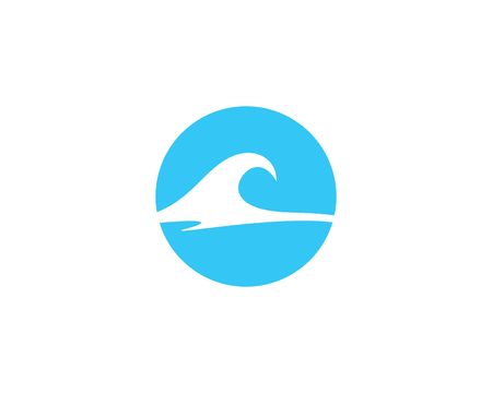 Wave logo vector Vector illustration.のイラスト素材