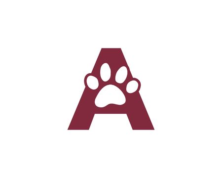 A Paw logoのイラスト素材