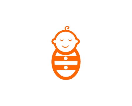 Bee baby vector illustration isolated on white background.のイラスト素材