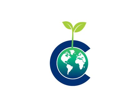 Go Green world vectorのイラスト素材