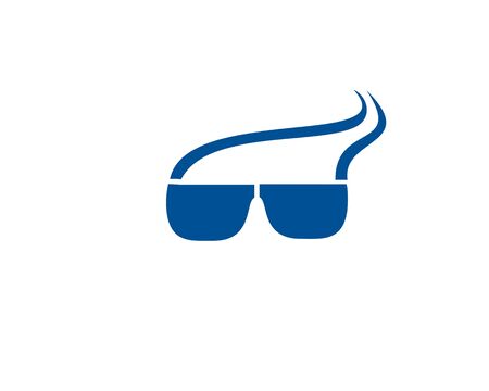 Eyeglass cool faceのイラスト素材