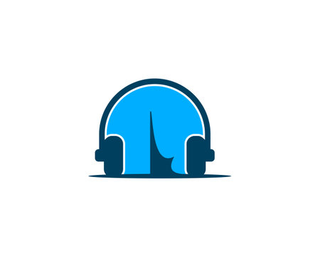 music camp simple logoのイラスト素材