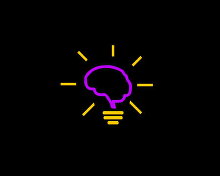 genius brain simple logoのイラスト素材