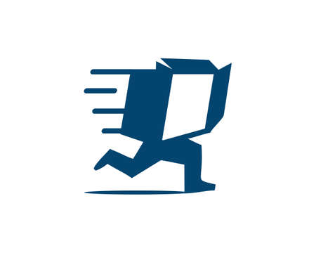 fast delivery box vectorのイラスト素材