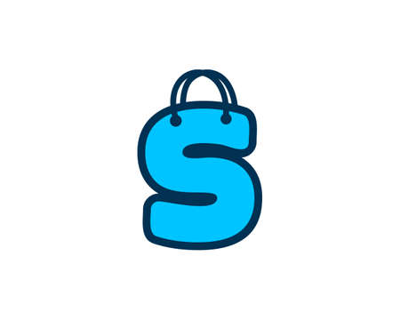 letter s bag shop vectorのイラスト素材