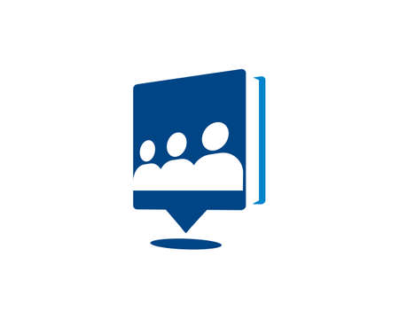 social book simple logoのイラスト素材
