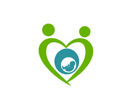 love surrogacy vector logoのイラスト素材