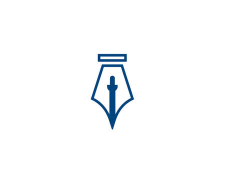 Sword and pen law logoのイラスト素材