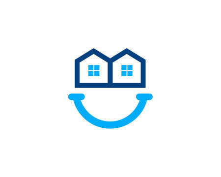 geek home smile logoのイラスト素材