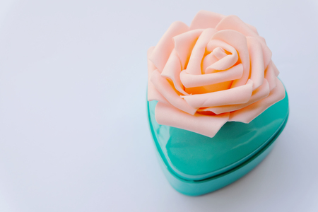 Beautiful Pink Rose Wedding Giftの写真素材