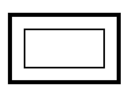 Geometric frame with empty space for your text. Vector illustration.のイラスト素材