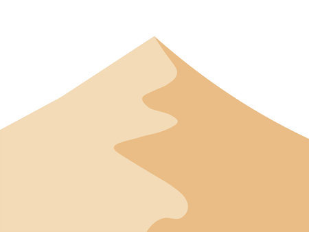 sand dune mountain icon over white background. colorful design. vector illustrationの写真素材