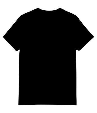 T-shirt vector icon. Flat black symbol. Pictogram is isolated on a white background. Designed for web and software interfaces.の写真素材
