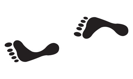Footprint vector icon. Flat illustration of footprint vector icon for webの写真素材