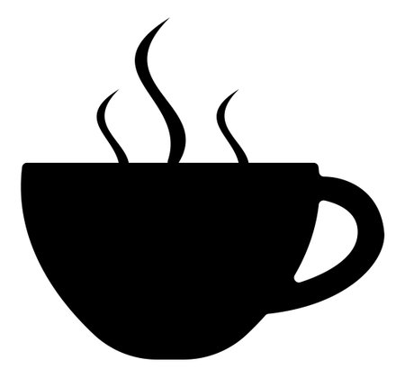 Coffee cup icon. Simple illustration of coffee cup vector icon for webの写真素材