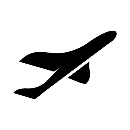 Plane icon vector isolated on white background for your web and mobile app design, Plane logo conceptの写真素材