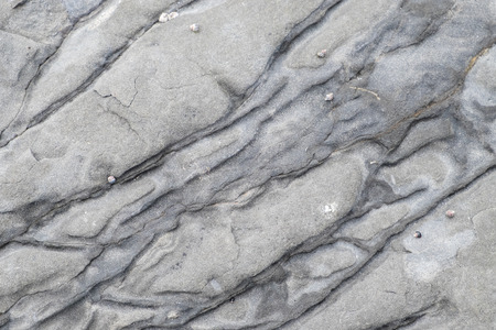 Close up of weathered rock on the beachの写真素材