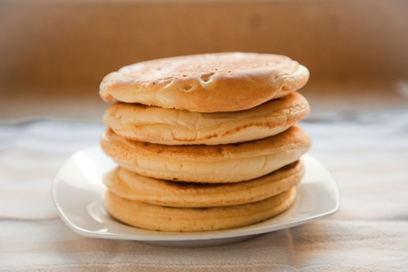 Fresh homemade pancakesの写真素材