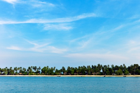 Landscape of tropical beach