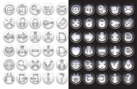 Web Icon set. Vector Illustrationのイラスト素材