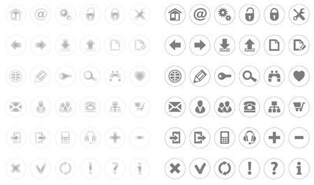 Web Icon set. Vector Illustrationのイラスト素材