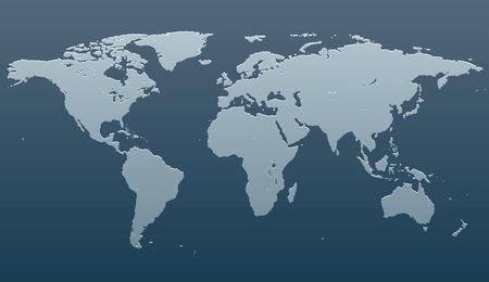 Stylized image of the world map. Vector illustrationのイラスト素材