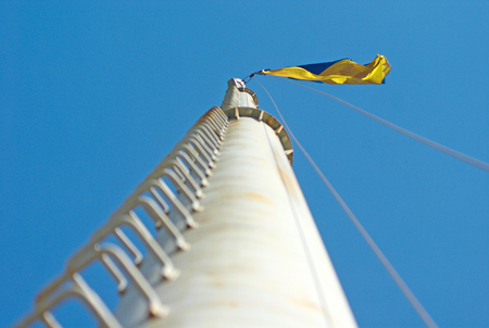 Flag of Ukraineの写真素材