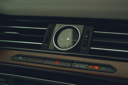 car dashboard clockの写真素材