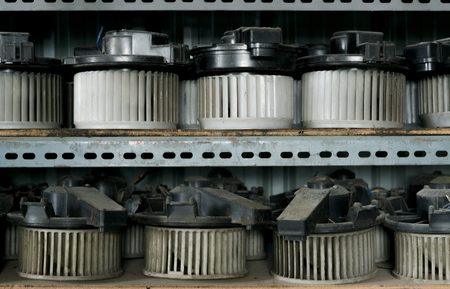 Used engine air filler for carsの写真素材