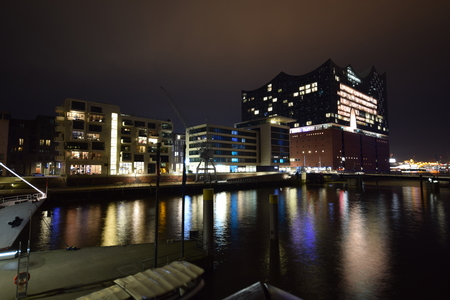 Hamburg, HafenCity at dawn