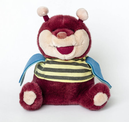 Stuffed animal on a white backgroundの写真素材