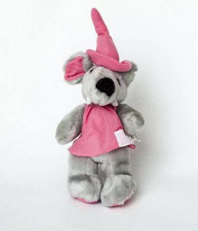 Stuffed animal on a white backgroundの写真素材