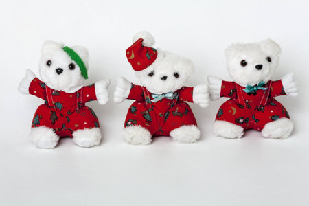 Stuffed animal on a white backgroundの写真素材