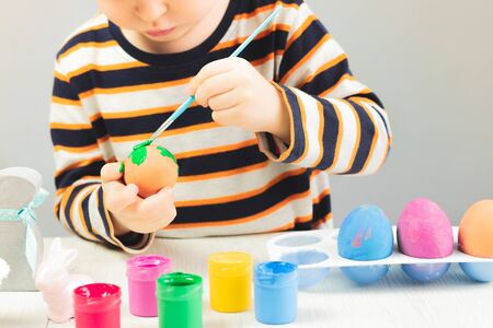 decorating easter eggs. Easter time. Spring time
