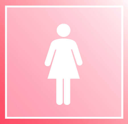 Woman symbol pinkの写真素材