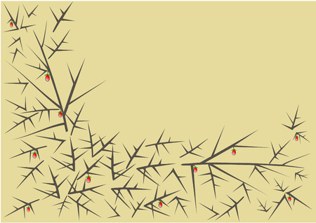 Thorn pattern vector  のイラスト素材