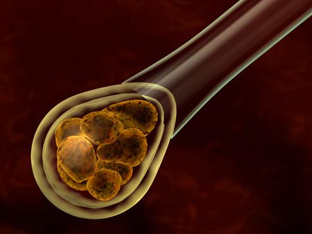 3d rendered biotechnology concept with pre-embryo
