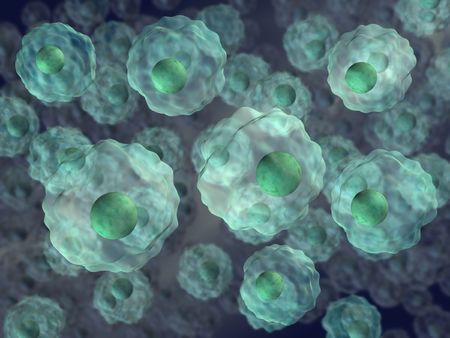 3d rendered illustration of human cell lineの写真素材