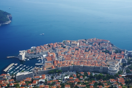 town of Dubrovnik, Croatia, Adriatic seaの写真素材