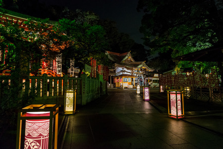 Lantern festival in Enoshima islandのeditorial素材