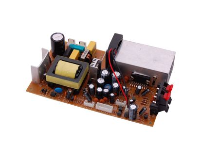 Electronic components mounted on a circuid board