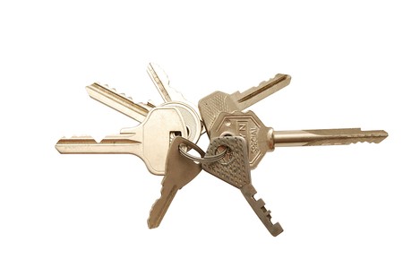 Access key isolatd on whiteの写真素材