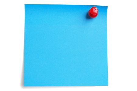 empty sticky paper on a whiteの写真素材