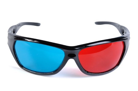 3D glasses isolated on a white background