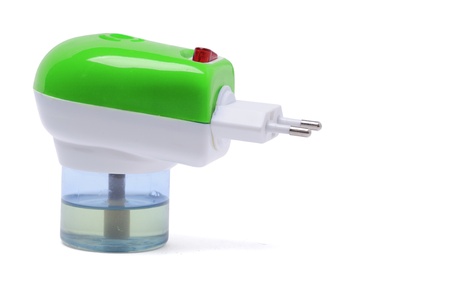 Green fumigator isolated on a white backgroundの写真素材