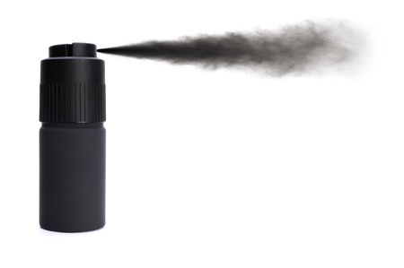 Paint spray isolated on a white backgroundの写真素材