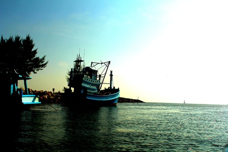 Blue Boatの写真素材