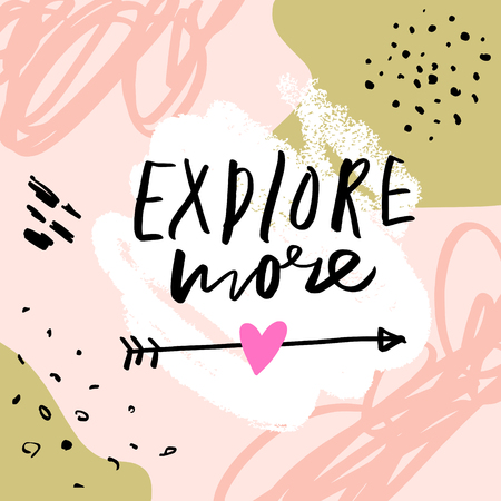 Colorful brush paint print for postcard and poster, vector illustration. Explore moreのイラスト素材