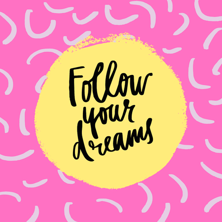 Colorful brush paint print for postcard and poster, vector illustrationのイラスト素材