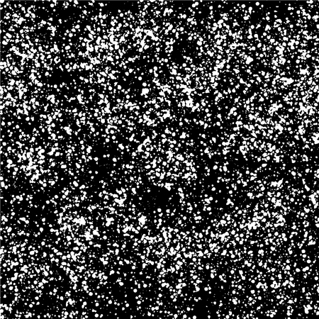 Simple hand drawn black and white pattern with brush ink spray dots. Monochrome print for clothes, textile, wrapping paper and other. Vector illustration, EPSのイラスト素材